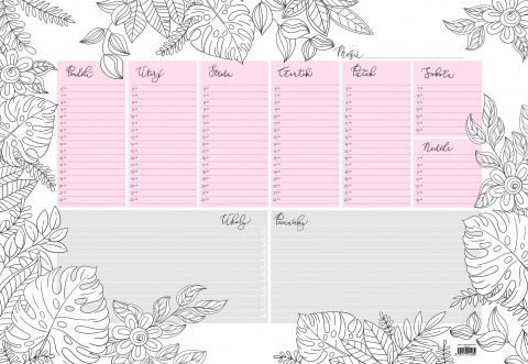 Stolní plánovač A3 - týd. mapa - 30 listů - antistres