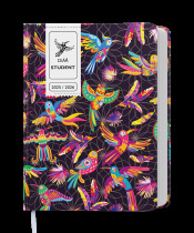Týdenní diář - Student - V8 - lamino - kapesní - Papoušci foto
