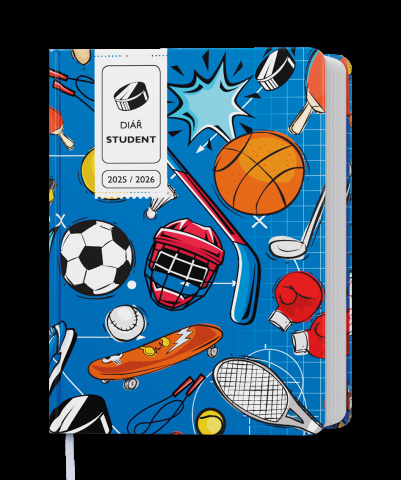 Týdenní diář - Student - V8 - lamino - kapesní - Sport
