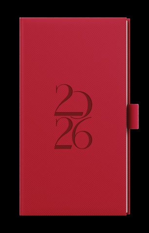 Týdenní diář - Jakub - Deny - kapesní - červená