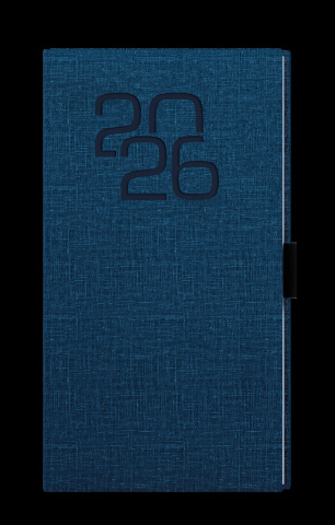 Týdenní diář - Jakub - Fabric - kapesní - modrá