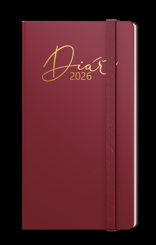 Týdenní diář - Jakub - Luxi - kapesní - bordó