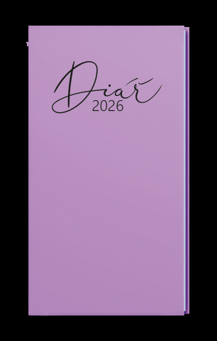 Týdenní diář - Jakub - Pastel - kapesní  - fialová