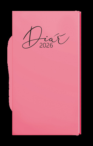 Týdenní diář - Jakub - Pastel - kapesní  - růžová