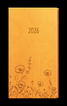 Týdenní diář - Jakub - Vivella s ražbou - kapesní - okrová - Louka foto