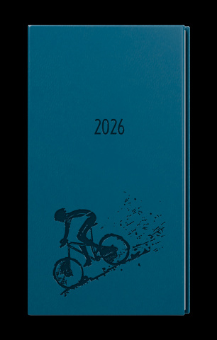 Týdenní diář - Jakub - Vivella s ražbou - kapesní - petrolejová - Kolo