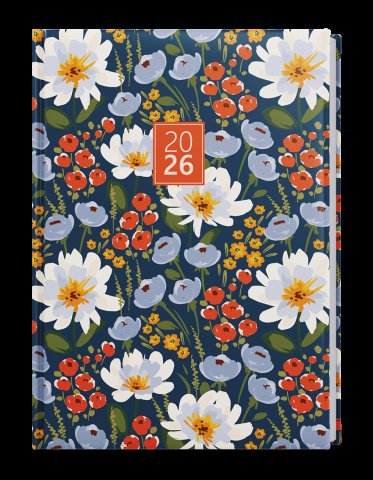 Týdenní diář - Oskar - Lamino - A5 - Květiny