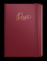 Týdenní diář - Oskar - Luxi - A5 - bordó foto
