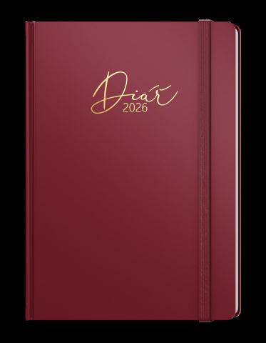 Týdenní diář - Oskar - Luxi - A5 - bordó