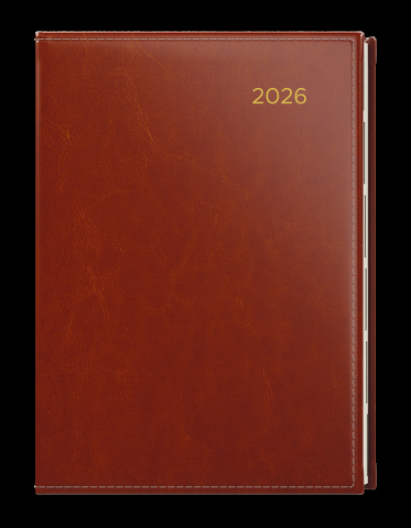 Týdenní diář - Oskar - Premier - A5 - hnědá
