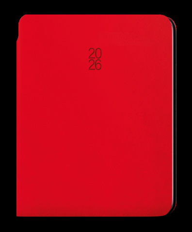 Týdenní diář - Oskar - Softy - A5 - červená