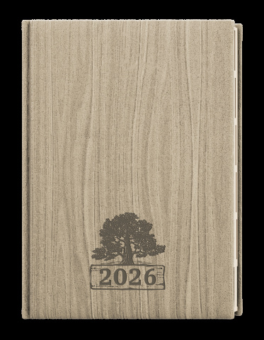 Týdenní diář - Oskar - Wood - A5 - světle hnědá