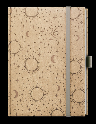 Týdenní diář - Prokop - Vivella extra - B6 - béžová - Hvězdy