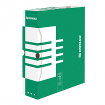 DONAU archivační box, A4/100 mm, lepenka, zelený foto