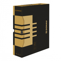 DONAU archivační box, A4/120 mm, lepenka, hnědý foto
