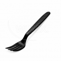 Vidlička (PP) opakovaně použitelná černá 18,5cm [50 ks] foto