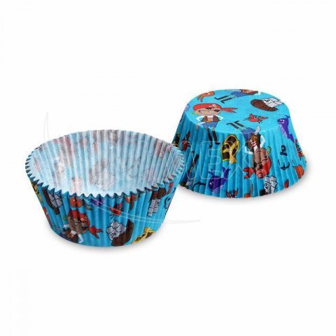 Cukrářský košíček (PAP) Pirát O50 x 30 mm [40 ks]
