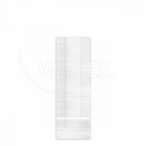 Sáček čirý (OPP) s obdélníkovým dnem  7+4 x 19 cm [100 ks]