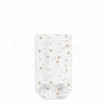 Sáček čirý (OPP) s křížovým dnem Hvězdy zlaté  9,5 x 16 + 4 cm [100 ks] foto