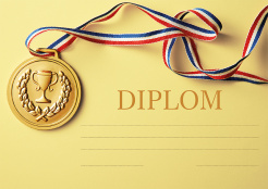 Diplom A4 Medaile foto