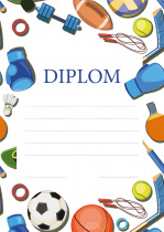 Diplom A4 Sportovní hry foto