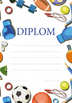 Diplom A5 Sportovní hry foto