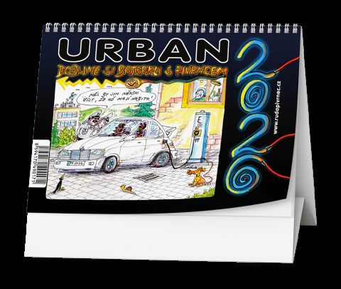 Stolní kalendář - Urban 2026…Dobijme si baterku s Pivrncem