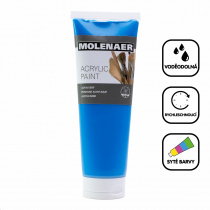 Barva akrylová Molenaer, 250 ml, modrá foto