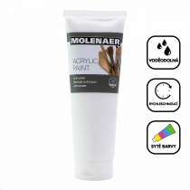 Barva akrylová Molenaer, 250 ml, bílá foto