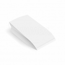 Papírový sáček (PAP/PE) 2vrstvý nepromastitelný bílý 13+8 x 28 cm `1/1` [100 ks] foto