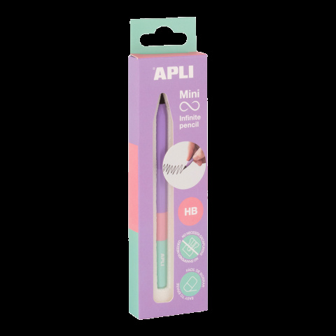 Tužka nekonečná trojbarevná Mini, HB, fialová