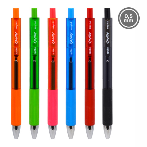 Propiska Spoko Candy, modrá náplň Easy ink, mix barev