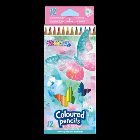 Pastelky Colorino trojhranné Follow your Dreams, 12 barev