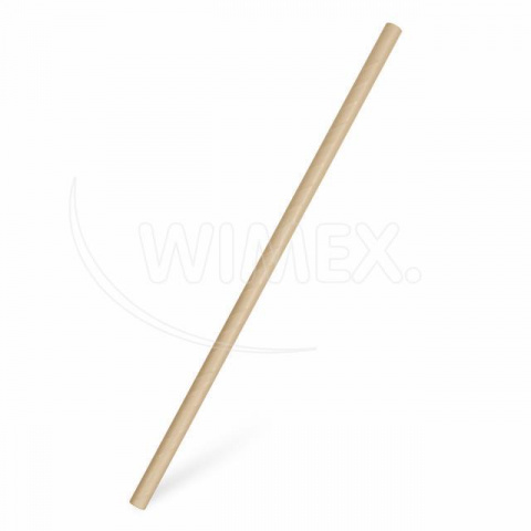 Slámka papírová kraft `JUMBO` O8mm x 25cm [100 ks]