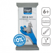 Modelovací hmota samotvrdnoucí Creall DO&DRY hypoalergenní, 500g, šedý cement foto
