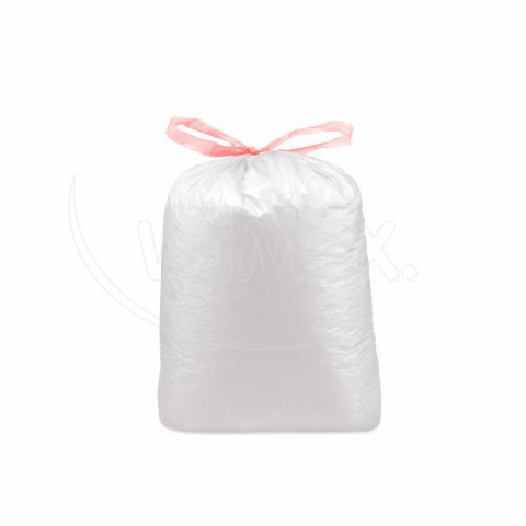 Pytle zatahovací na odpadky (LDPE) ECONOMY bílý 70 x 100 cm 120L [10 ks]