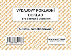 Výdajový pokl. doklad A6 OP1315 podvojné účetnictví sp foto