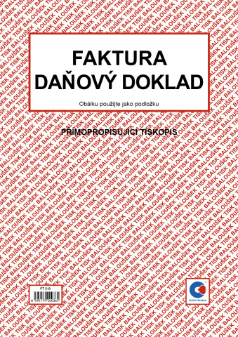 Faktura - daňový doklad 2/3 A4 Bal. PT200