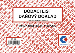 Dodací listy - daňový doklad A6 Bal. sp. PT130 foto