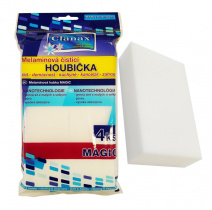 Houbička NANO Melaminová 4ks 10x6x2,5cm bílá foto