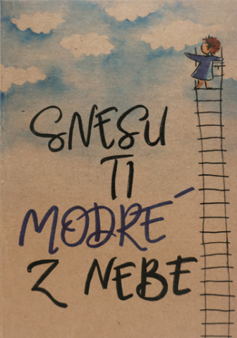 Přáníčko BeBechy – recyklovaný papír - Nebe