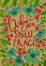 Přáníčko BeBechy - recyklovaný papír - Spolupráce foto