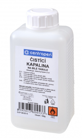 Čistící kapalina na bílé tabule Centropen 110ml 1107 s pumpičkou