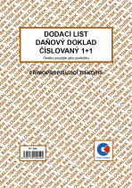 Dodací listy - daňový doklad A5 Bal. sp. číslovaný PT142 foto