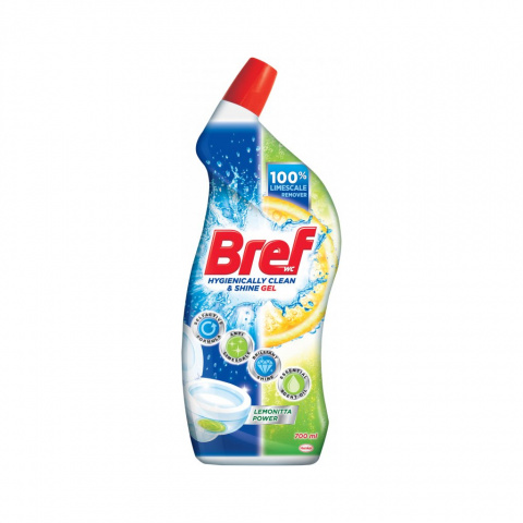 Bref Power WC Hygienically Clean&Shine gel 700ml Leminita