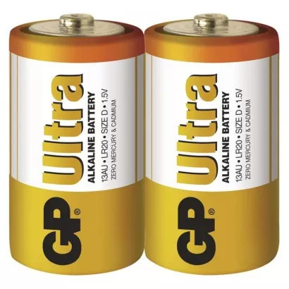 Baterie GP LR20 alkalická Ultra 1,5V 2ks