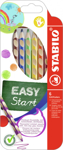 STABILO EASYcolors pastelky pro leváky 6 barev