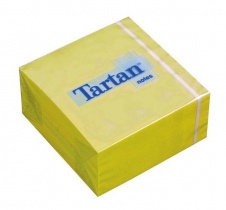 Samol.bloček Tartan 76x76mm 400 listů žlutý foto