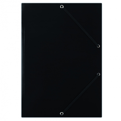 Desky s gumou A4 3 klopy lepenka 1ks černé
