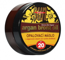 SUN Vital opalovací máslo s arganovým olejem 200ml OF20 pro rychlé zhnědnutí foto